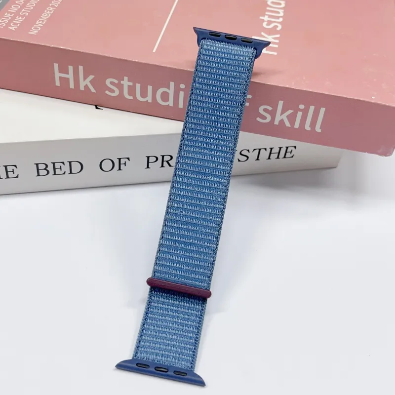 MILANQIAN M&Q Apple Compatibility Watch Band 38 45mm Watch Dial All Nylon Material-3