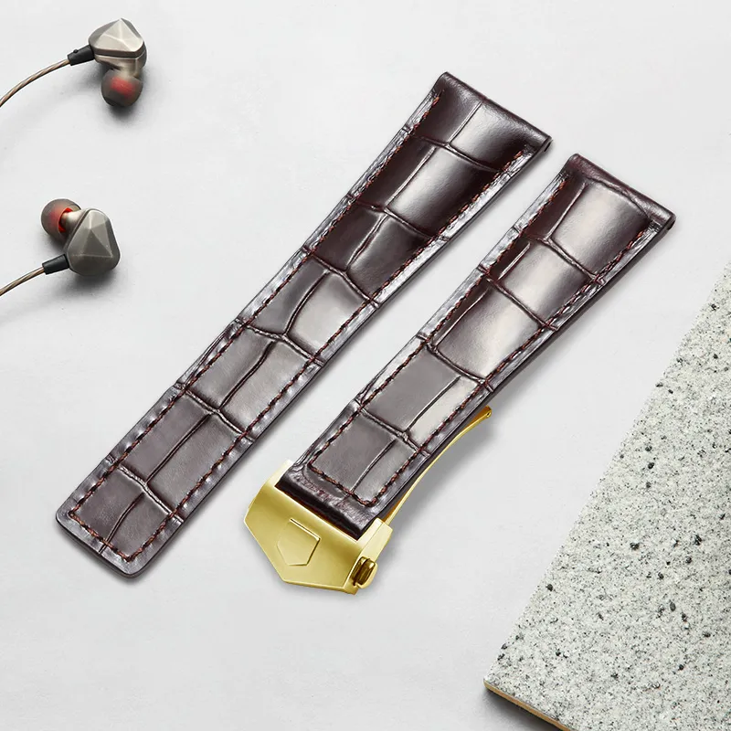 MILANQIAN M&Q Watch Band TAG Heuer Compatibility 204mm Cowhide Leather Material-44