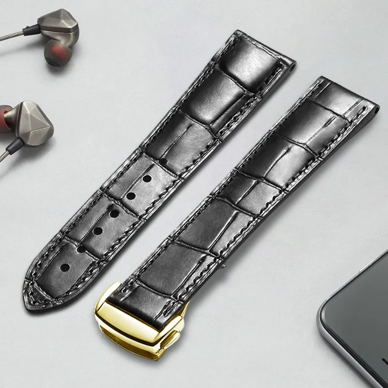 MILANQIAN M&Q Watch Band Omega Compatibility 200mm Cowhide Leather Material Unisex-13