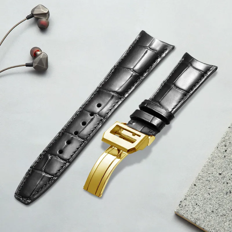 MILANQIAN M&Q Watch Bands Iwc Universal Compatibility 190mm Cowhide Leather Material Unisex-19