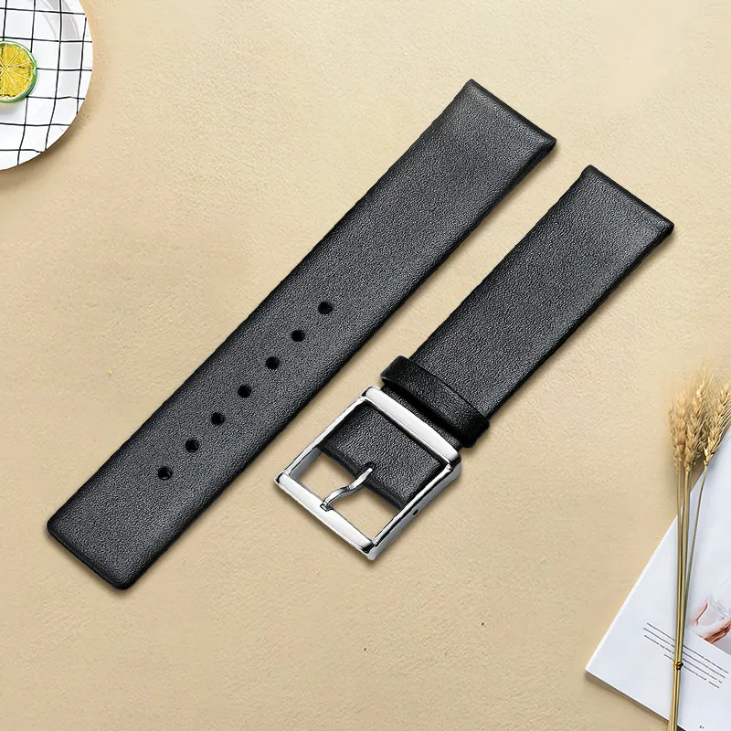 MILANQIAN M&Q Watch Bands CK Compatibility 190mm Cowhide Leather Material Unisex-7