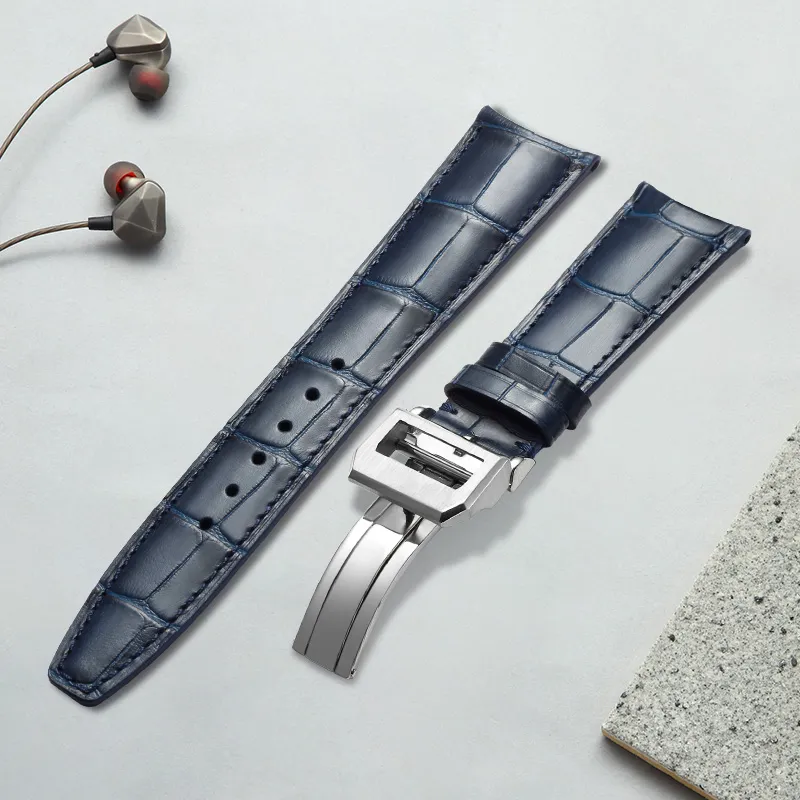 MILANQIAN M&Q Watch Bands Iwc Universal Compatibility 190mm Cowhide Leather Material Unisex-11