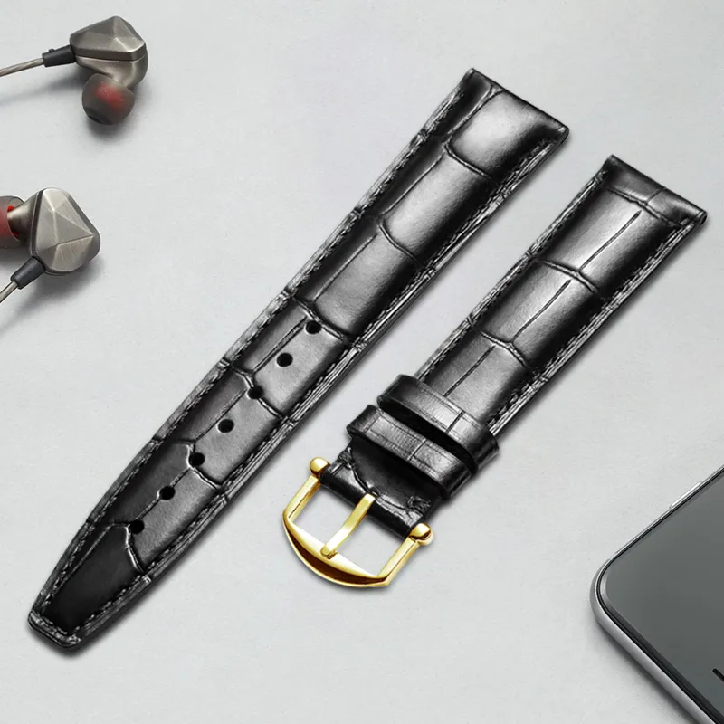 MILANQIAN M&Q Watch Band IWC Compatibility Across Brands 190mm Cowhide Leather Material Unisex-19