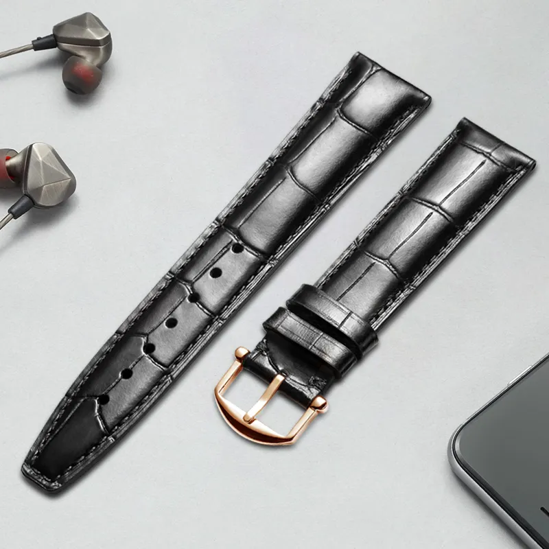 MILANQIAN M&Q Watch Band IWC Compatibility Across Brands 190mm Cowhide Leather Material Unisex-13