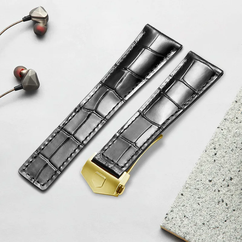 MILANQIAN M&Q Watch Band TAG Heuer Compatibility 204mm Cowhide Leather Material-40