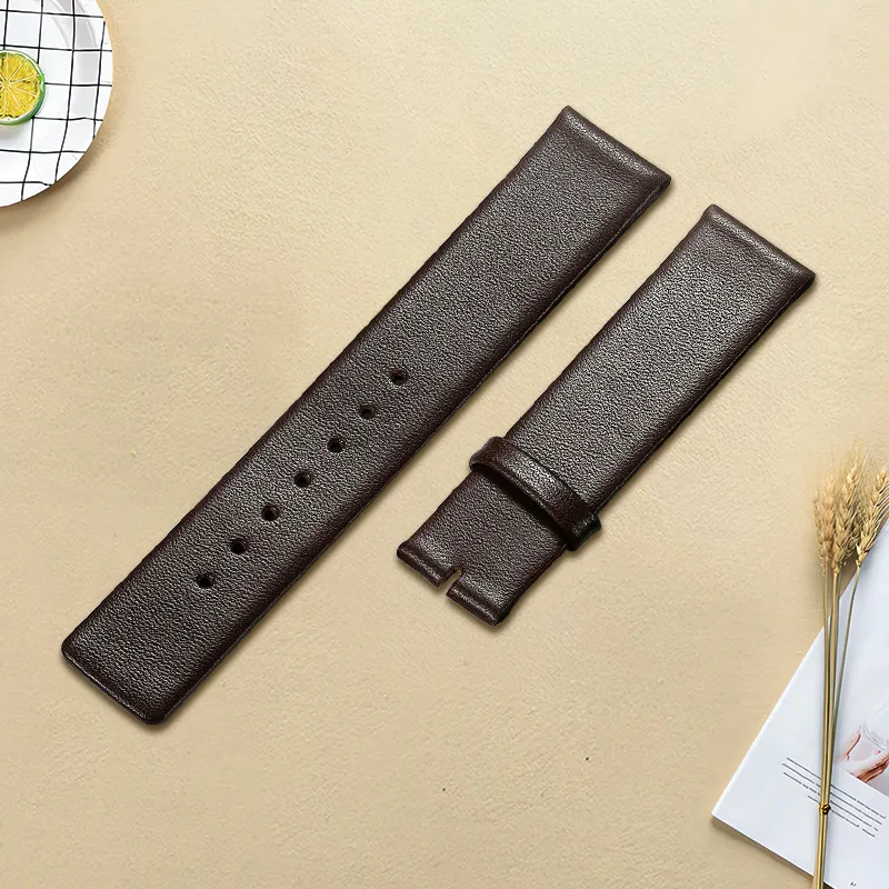 MILANQIAN M&Q Watch Bands CK Compatibility 190mm Cowhide Leather Material Unisex-3