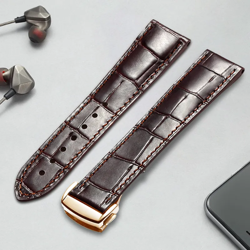 MILANQIAN M&Q Watch Band Omega Compatibility 200mm Cowhide Leather Material Unisex-11