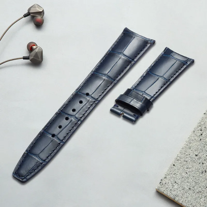 MILANQIAN M&Q Watch Bands Iwc Universal Compatibility 190mm Cowhide Leather Material Unisex-5