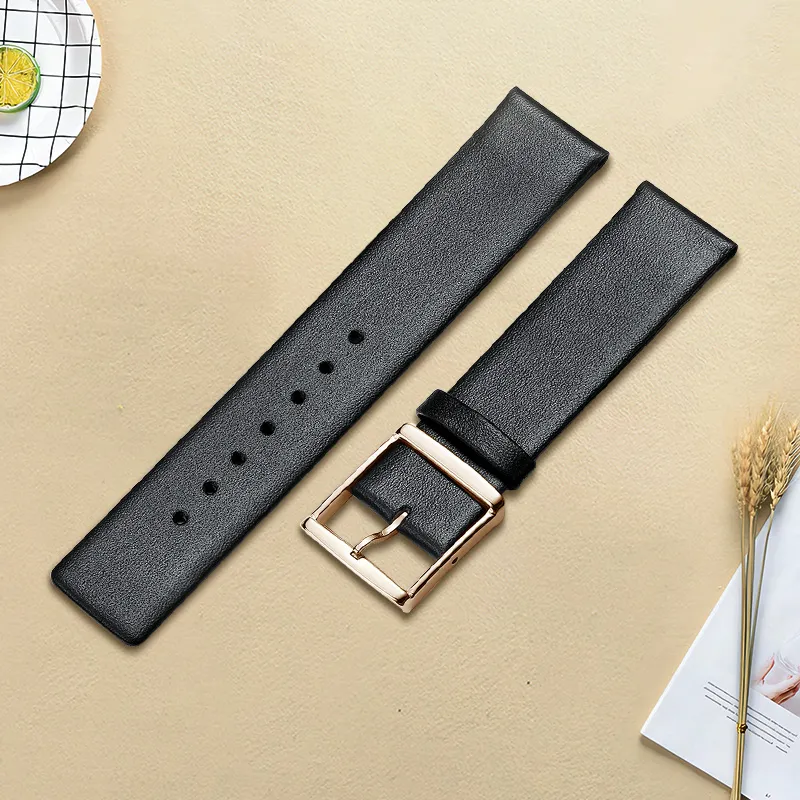 MILANQIAN M&Q Watch Bands CK Compatibility 190mm Cowhide Leather Material Unisex-13
