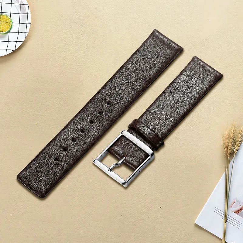 MILANQIAN M&Q Watch Bands CK Compatibility 190mm Cowhide Leather Material Unisex-9