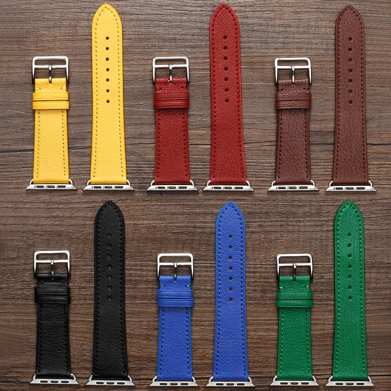 MILANQIAN M&Q Apple Compatibility Watch Band 38 49MM Watch Dial All Genuine Leather Material-11