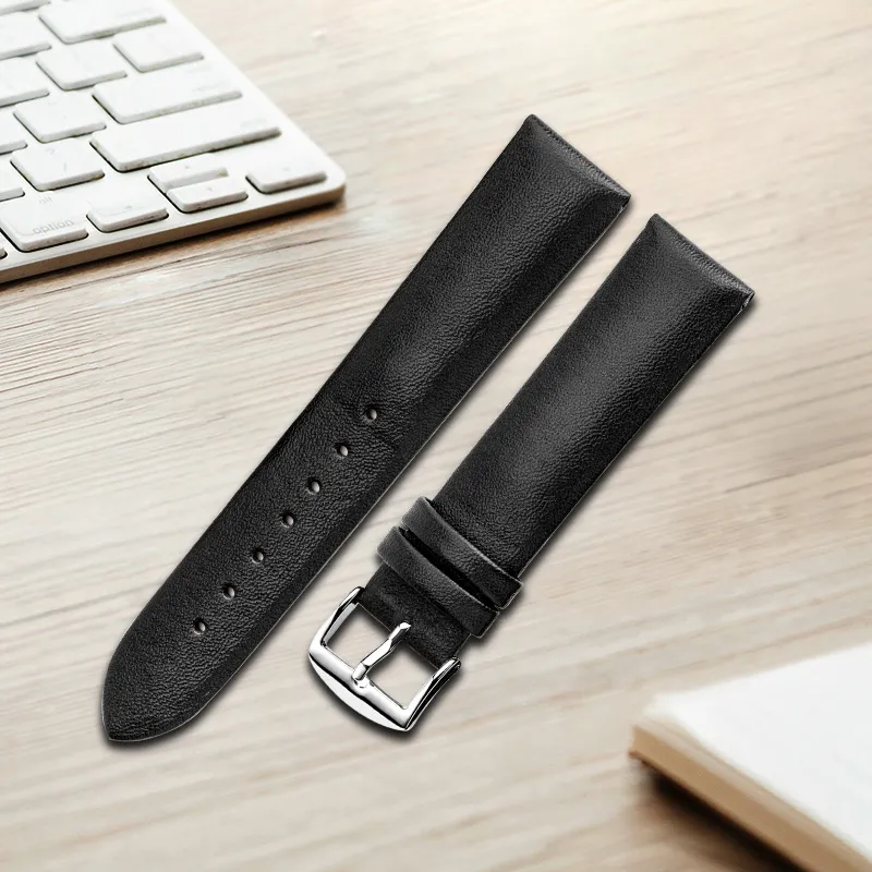 MILANQIAN M&Q Dw Tissot, Omega, Casio, CK Compatibility Watch Band 190 200mm Genuine Leather Material-3