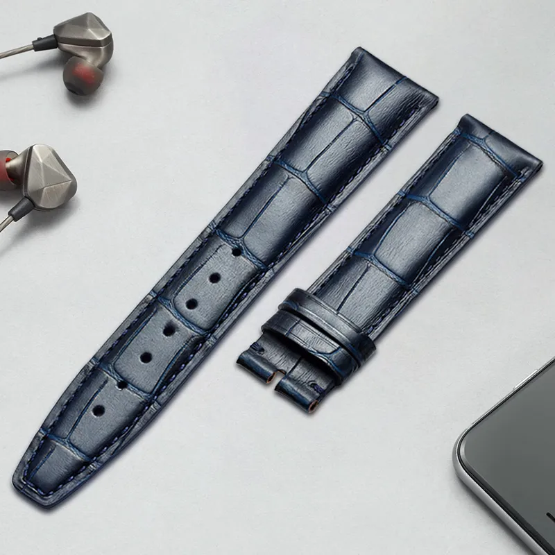 MILANQIAN M&Q Watch Band IWC Compatibility Across Brands 190mm Cowhide Leather Material Unisex-5