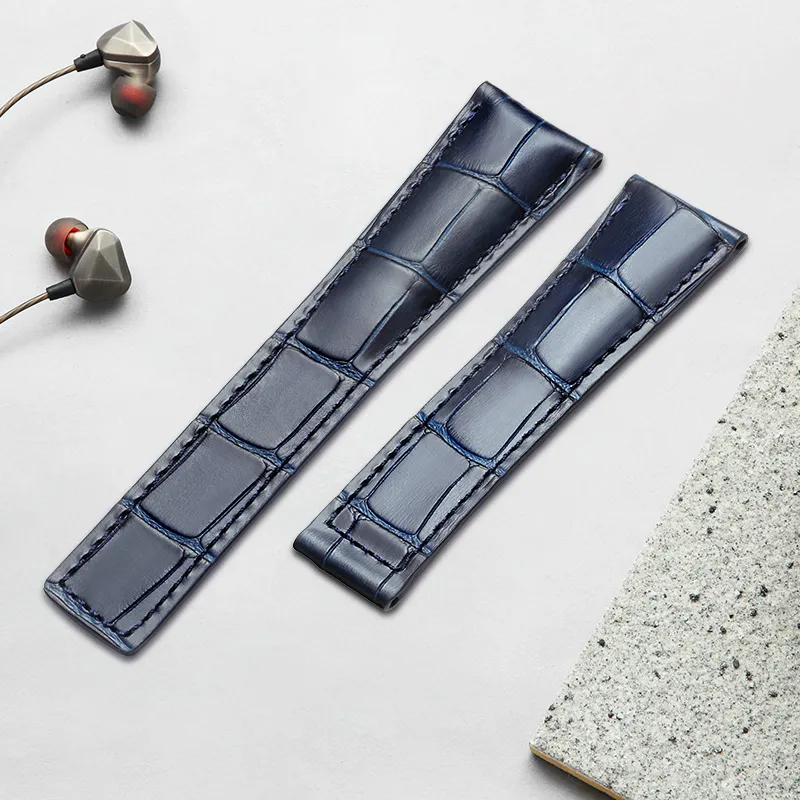 MILANQIAN M&Q Watch Band TAG Heuer Compatibility 204mm Cowhide Leather Material-9