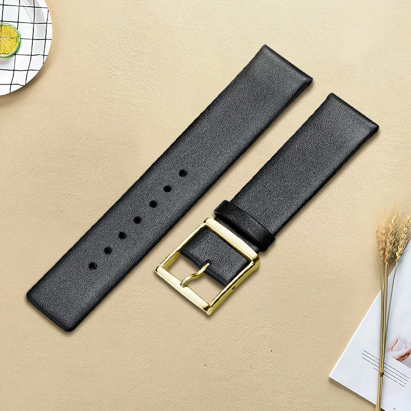 MILANQIAN M&Q Watch Bands CK Compatibility 190mm Cowhide Leather Material Unisex-19