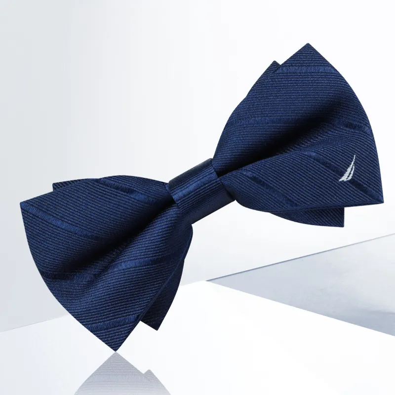 NAUTICA TAILORED Mulberry Silk Bow Tie Men's-1