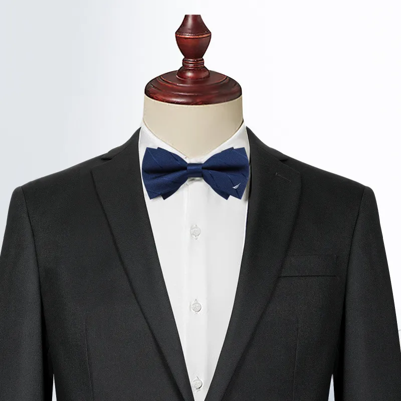 NAUTICA TAILORED Mulberry Silk Bow Tie Men's-4
