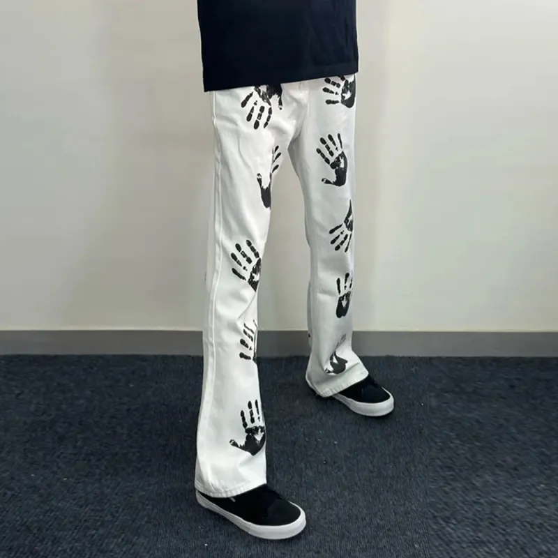 F.K.V.A Jeans Unisex White-2