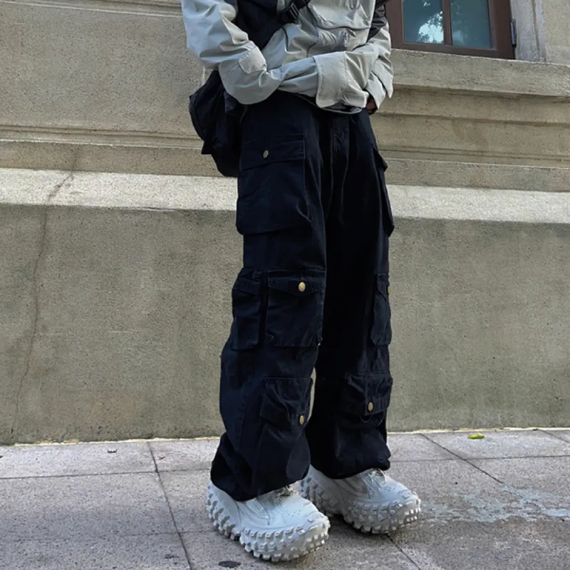 F.K.V.A Casual Pants Unisex Army Green-14