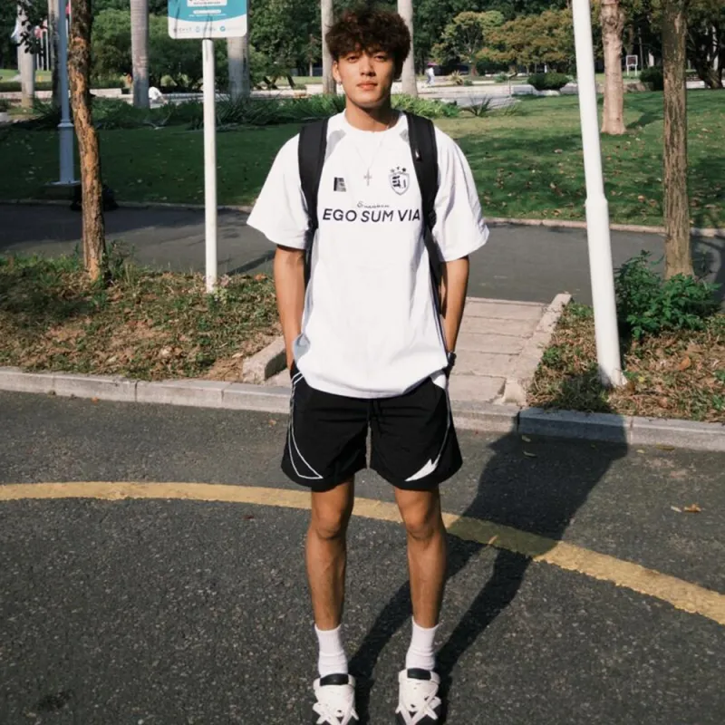 F.K.V.A Casual Shorts Unisex Black-4