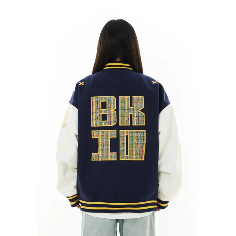 FLIM Baseball Jerseys Unisex Navy Blue-2