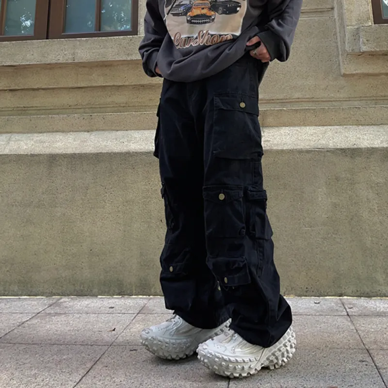 F.K.V.A Casual Pants Unisex Army Green-17