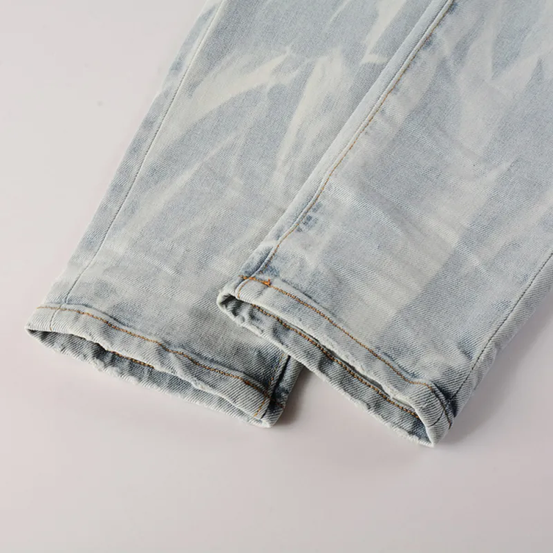 WELTER EXPERIMENT Jeans Unisex Blue White-2