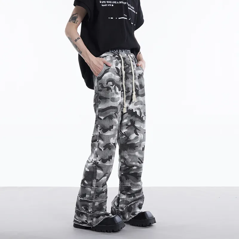 F.K.V.A Niche Versatile Camo Pants Unisex-3