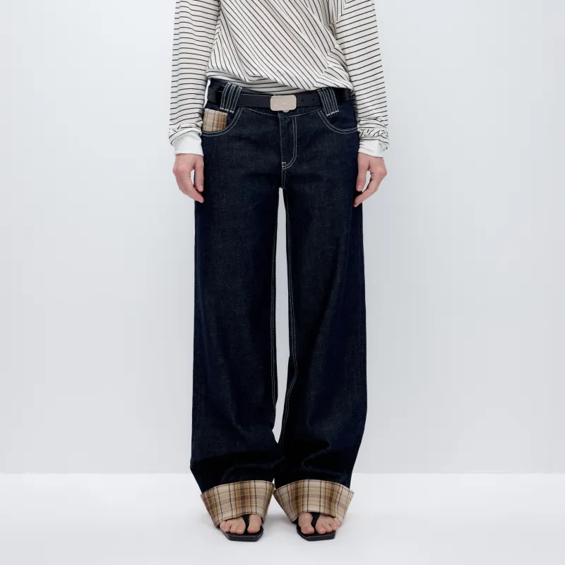 RUNTOTHEFUTURE Jeans Women's Original Denim Dark Blue-3
