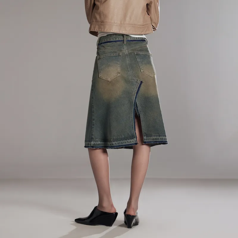 RUNTOTHEFUTURE Denim Long Skirts Women's-2