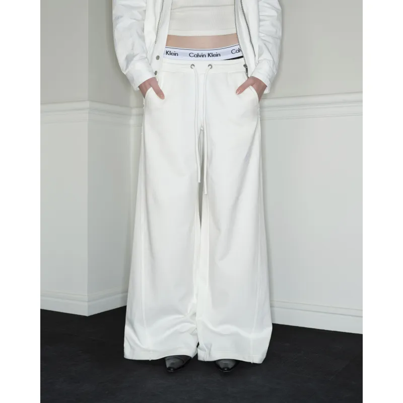 RUNTOTHEFUTURE Casual Pants Women's Moon White-2