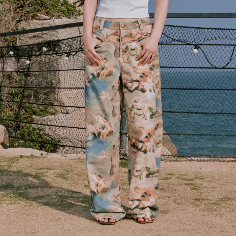 RUNTOTHEFUTURE Casual Pants Women's Paris Portrait-2