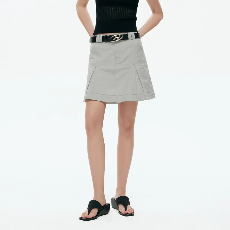 RUNTOTHEFUTURE Cargo Short Skirts Women's Star Gray-2