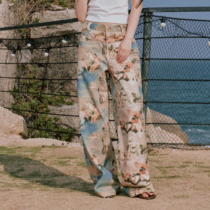 RUNTOTHEFUTURE Casual Pants Women's Paris Portrait-3
