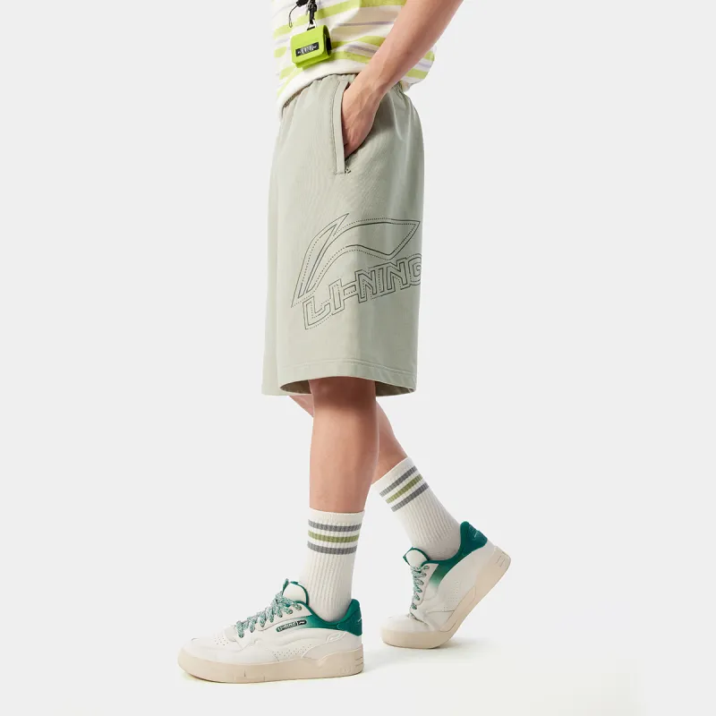 LiNing Casual Shorts Men's Limewash Gray-3