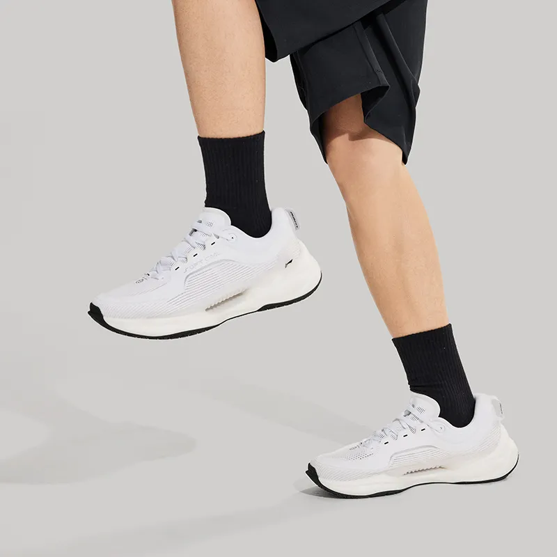 LiNing Soft COOL Cushioned Wear Resistant Lightweight Casual Shoes Men's White-5