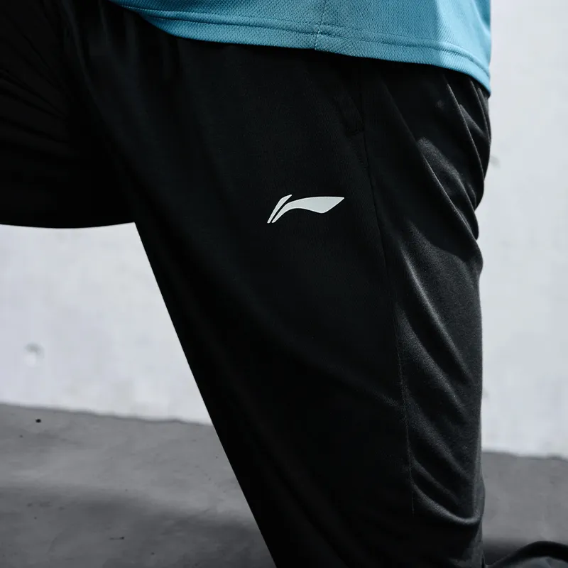 LiNing Knitted Sports Pants Men's Black-3