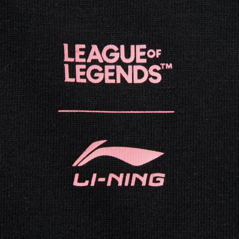 LiNing x LEAGUE OF LEGENDS Sports Life Collection T Shirt Men's Black-3