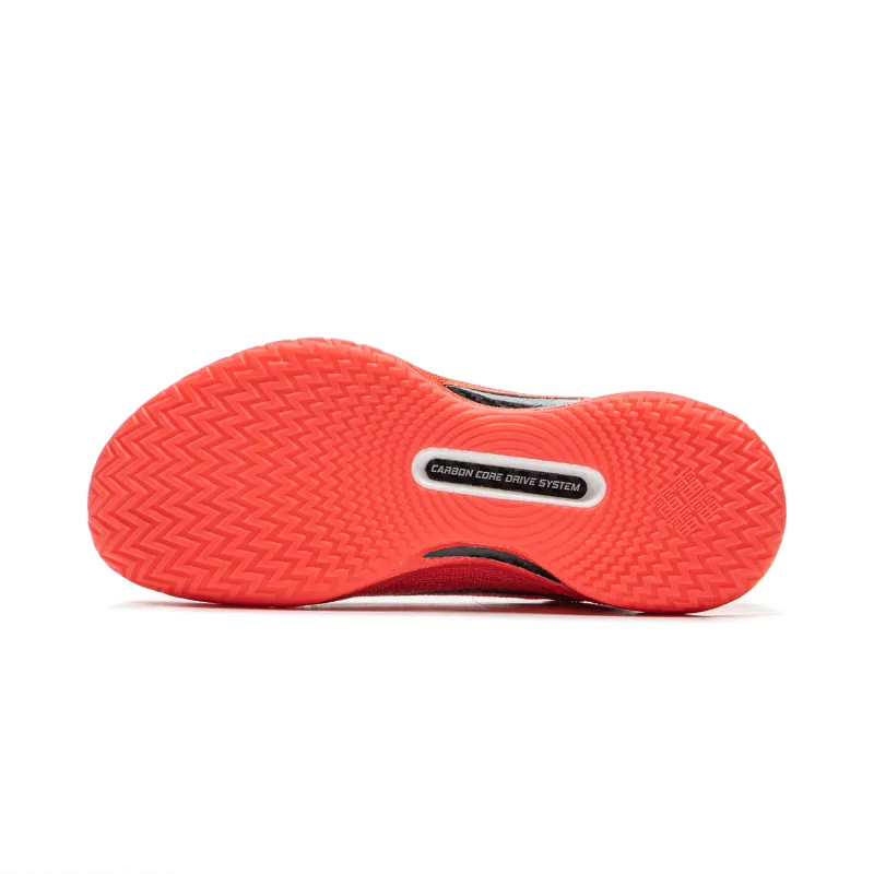LiNing Gamma Cushioning Anti Slip And Wear Resistant Support Lightweight Rebound Low Top Basketball Shoes Men's Red-6