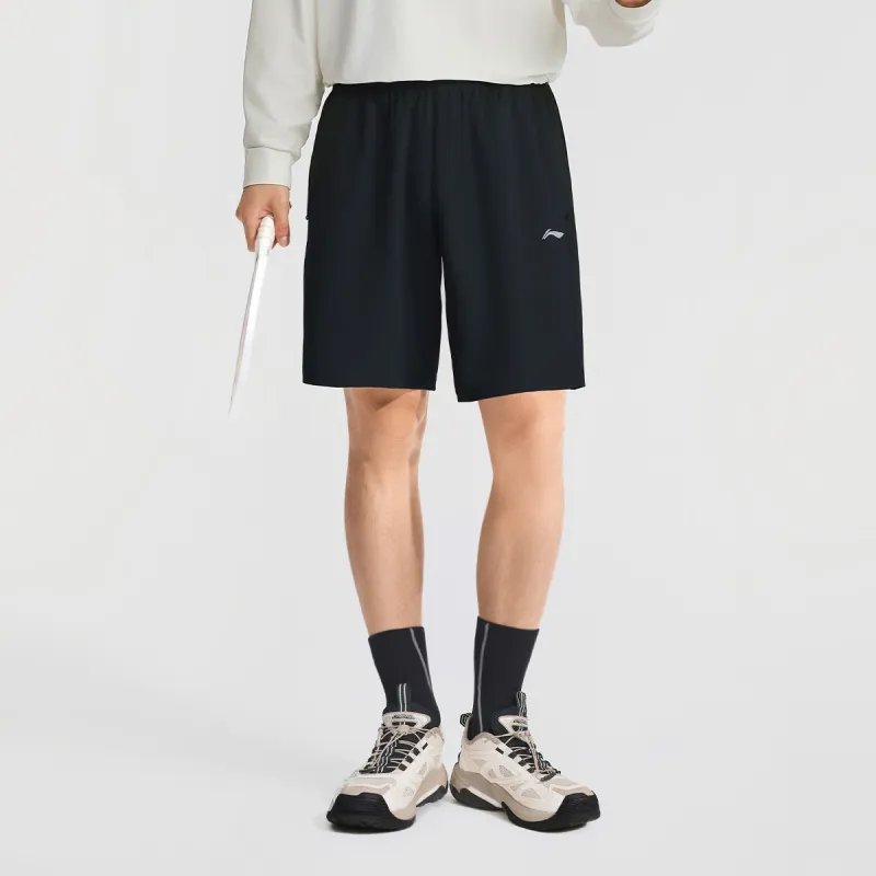LiNing Fitness Series Sports Shorts Men's Black With Single Logo-3