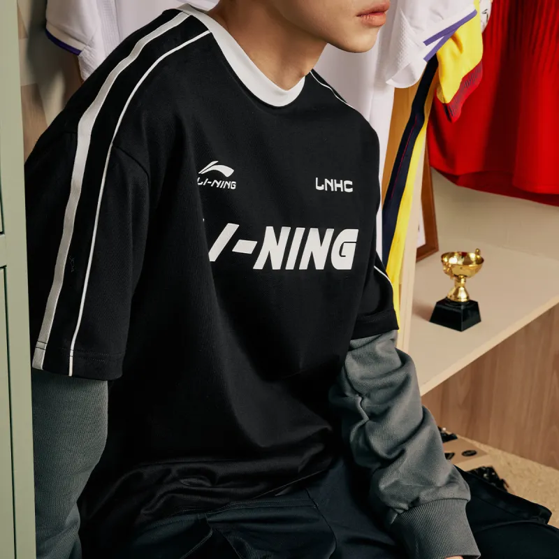 LiNing Sports Fashion Collection T Shirt Unisex Black-5