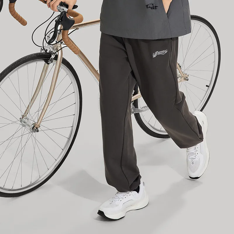 LiNing Sports Life Collection Knitted Sweatpants Men's Obsidian Gray C-2