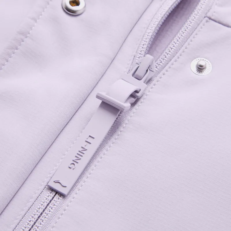 LiNing Fitness Series Trench Coat Women's Sea Salt Purple-3
