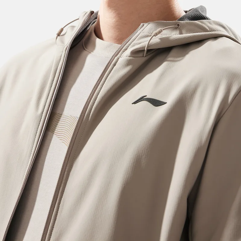 LiNing Sports Life Collection Jackets Coats Men Dusty Smoke Gray-4