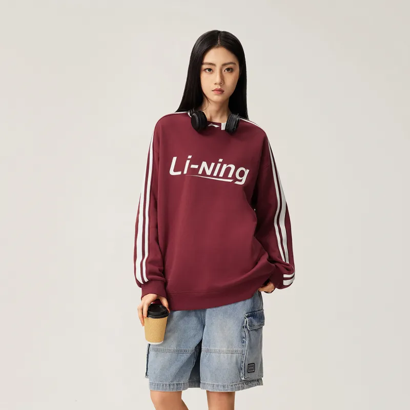LiNing Sports Life Collection Sweatshirt Unisex Bicycle Red-5