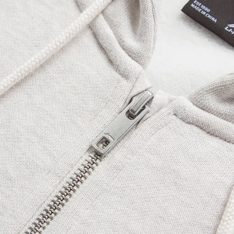 LiNing Weekend Youth Sweatshirt Unisex Heather Gray Tile Gray-2