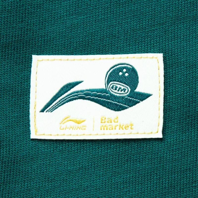LiNing x BADMARKET Sports Life Collection T Shirt Men's Reef Green-4