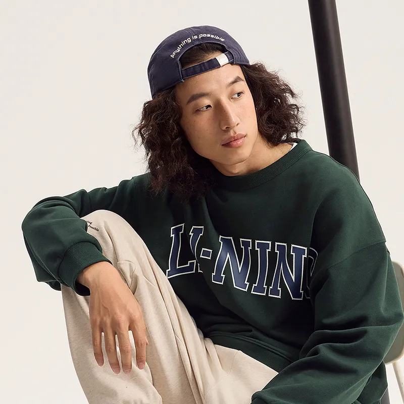LiNing Weekend Youth Sweatshirt Unisex Vintage Green-2