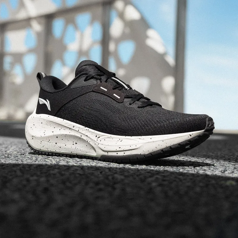 LiNing Wu Leaping 2.0 V2 Cushioned Anti Slip Wear Resistant Breathable Lightweight Low Top Running Shoes Women's Black-7