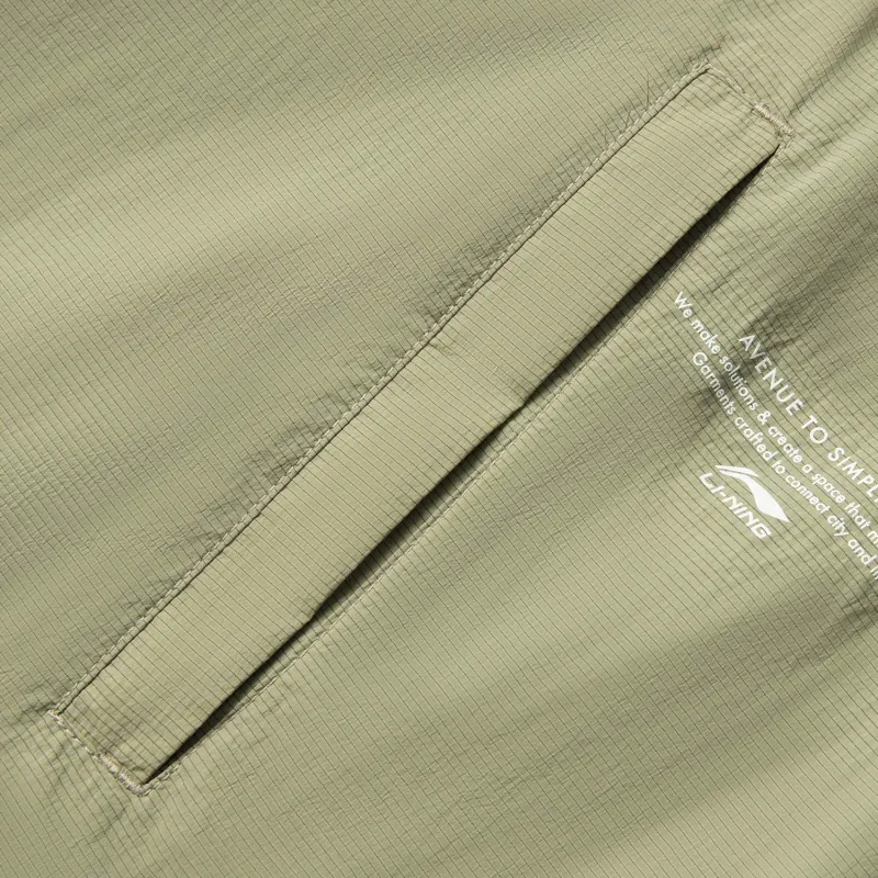 LiNing Sports Life Collection UV Protection Sun Protection Clothing Men's Sho Leaf Green-4